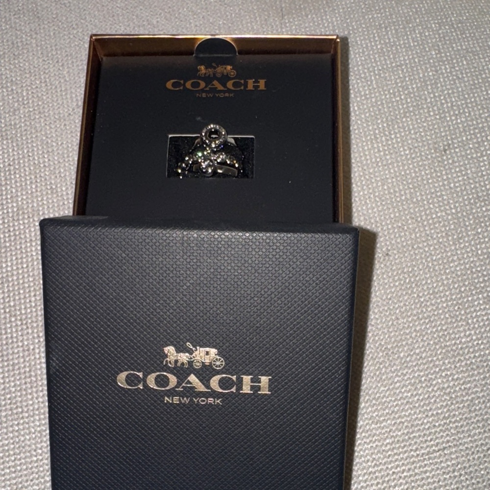 NWT, Coach vintage  rings -trio in a gorgeous silver. Brand new!!